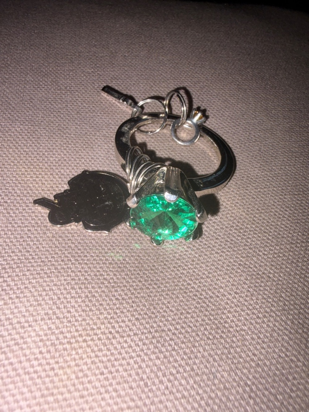 Charm Ring Key Chain - Picture 2 of 5